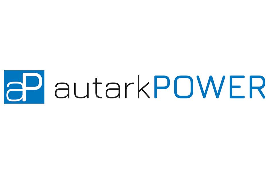 autarkpower Logo schwarz blau